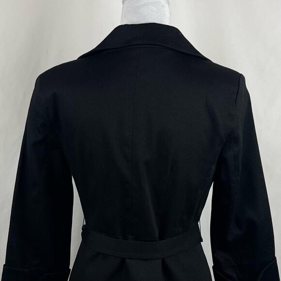 Sandro Black Neutral Minimalist Academia Belted Jacket NWT Size S - Picture 6 of 13